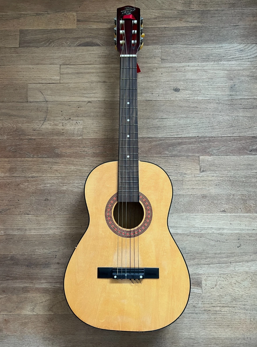 Vintage Acoustic Guitar, Handmade 1970s Model