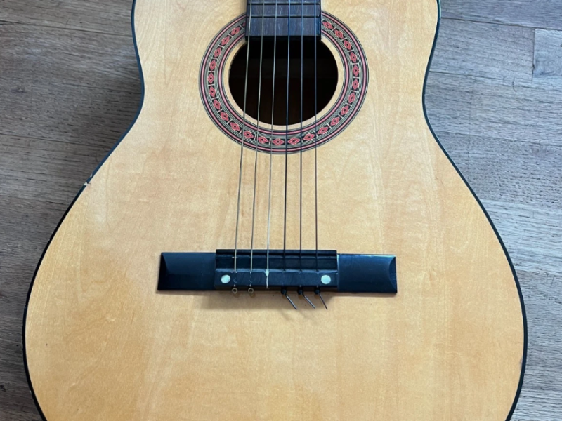Vintage Acoustic Guitar, Handmade 1970s Model