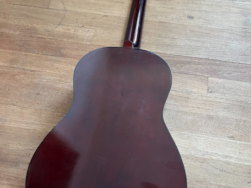 Vintage Acoustic Guitar, Handmade 1970s Model
